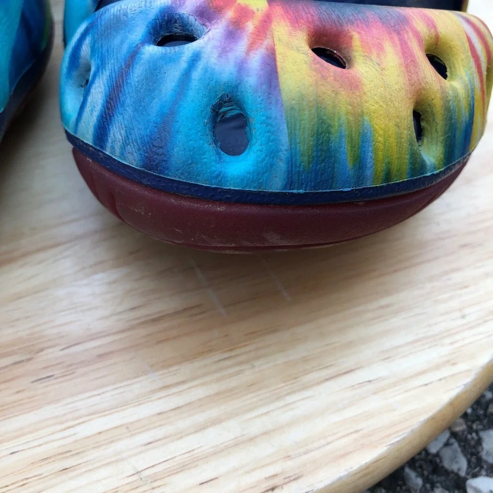 KEEN Yogui Arts Clogs Mens 8 Tie Dye Women 10 Jerry Garcia Slip On Slides Hippie - Picture 7 of 12